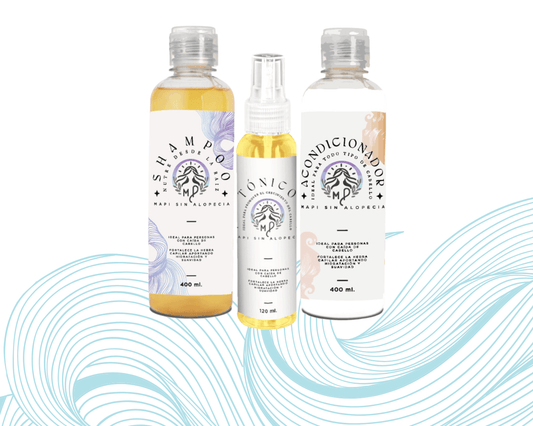 Línea Capilar Completa MapisinAlopecia® - Shampoo, Acondicionador y Tónico